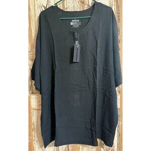 Men's RAWGEAR Raw Henley Rayon Shirt - Black - 2XL